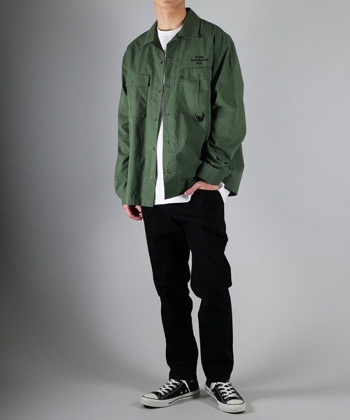 NUMBER (N)INE（ナンバーナイン）の「MILITARY SHIRT / ミリタリーシャツ（シャツ/ブラウス・メンズ・ネイビー/オリーブ/ブラック・2/4/3）」の21枚目の写真