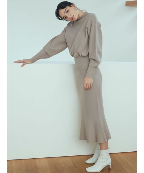 LAGUNAMOON（ラグナムーン）の「ボトルネックウエストリブニットプルオーバー（ニット/セーター・レディース・アイボリー/ブラック/バーガンディー/モカ・FREE）」の16枚目の写真