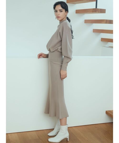 LAGUNAMOON（ラグナムーン）の「ボトルネックウエストリブニットプルオーバー（ニット/セーター・レディース・アイボリー/ブラック/バーガンディー/モカ・FREE）」の14枚目の写真