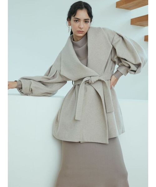 LAGUNAMOON（ラグナムーン）の「ボトルネックウエストリブニットプルオーバー（ニット/セーター・レディース・アイボリー/ブラック/バーガンディー/モカ・FREE）」の5枚目の写真