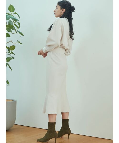 LAGUNAMOON（ラグナムーン）の「ボトルネックウエストリブニットプルオーバー（ニット/セーター・レディース・アイボリー/ブラック/バーガンディー/モカ・FREE）」の10枚目の写真