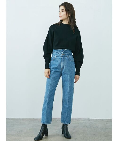 LAGUNAMOON（ラグナムーン）の「ボトルネックウエストリブニットプルオーバー（ニット/セーター・レディース・アイボリー/ブラック/バーガンディー/モカ・FREE）」の17枚目の写真