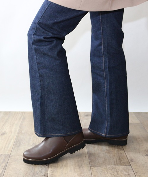 Fin（フィン）の「厚底サイドゴアブーツ【低反発スポンジ入り】（ブーツ・レディース・ブラック/ブラウン・LL/S/M/L）」の20枚目の写真