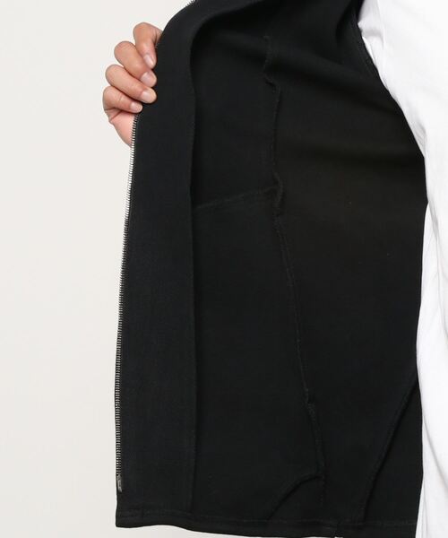 OURET（オーレット）の「硫化染ドビーストレッチ フードＺＩＰブルゾン（パーカー・メンズ・ブラック・2/1/3）」の9枚目の写真