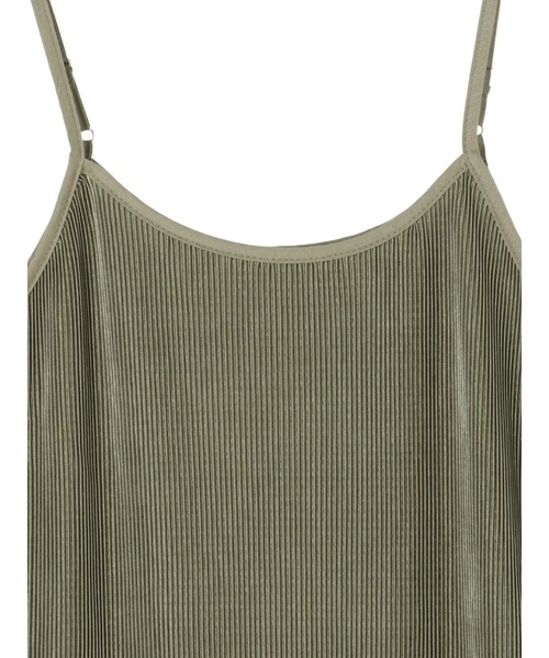 DURAS（デュラス）の「プリーツキャミトップス（キャミソール・レディース・ブラック/ベージュ/カーキ・FREE）」の8枚目の写真