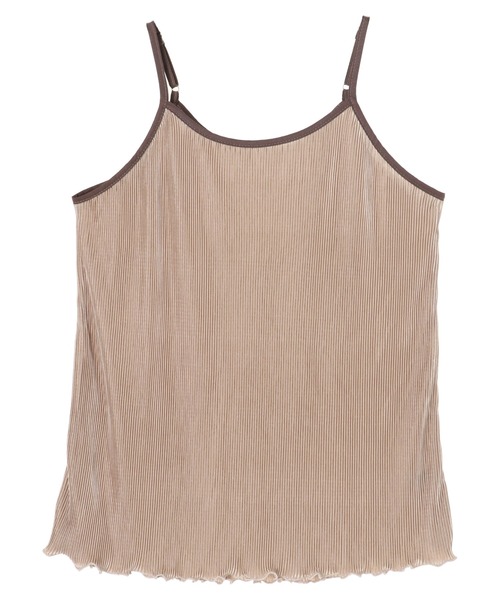 DURAS（デュラス）の「プリーツキャミトップス（キャミソール・レディース・ブラック/ベージュ/カーキ・FREE）」の15枚目の写真