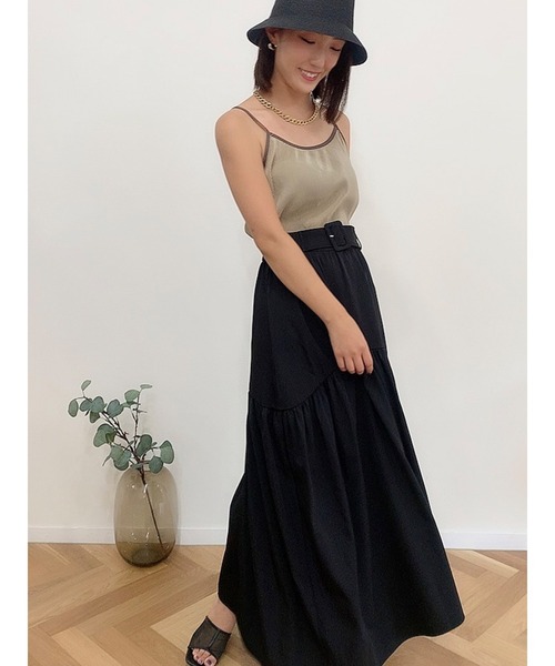 DURAS（デュラス）の「プリーツキャミトップス（キャミソール・レディース・ブラック/ベージュ/カーキ・FREE）」の17枚目の写真