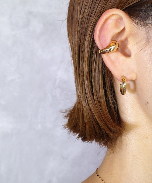 SIGNAL（シグナル）の「【SIGNAL/シグナル】Bold Line Ear Cuff / ボールドラインイヤーカフ（イヤーカフ・レディース・シルバー/ゴールド・FREE）」の10枚目の写真