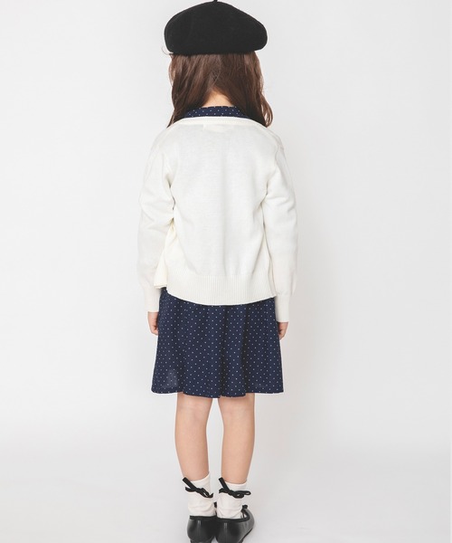 BRANSHES(ブランシェス)の「シンプルカーディガン(ニット/セーター・キッズ・レッド/ネイビー/アイボリー・M/L/S/XL)」の8枚目の写真