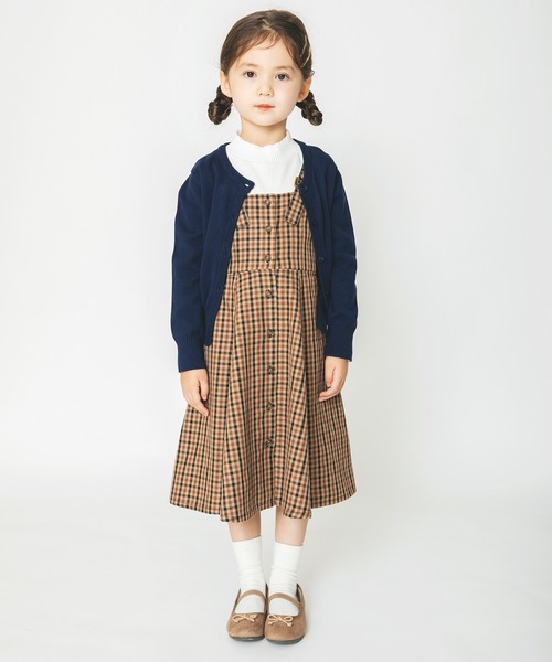 BRANSHES(ブランシェス)の「シンプルカーディガン(ニット/セーター・キッズ・レッド/ネイビー/アイボリー・M/L/S/XL)」の6枚目の写真