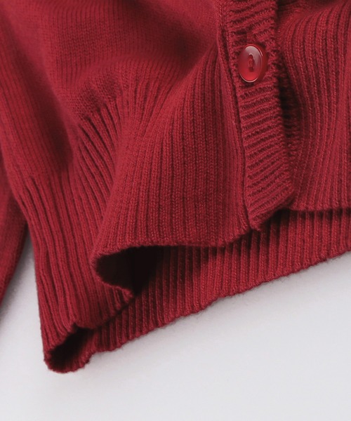 BRANSHES(ブランシェス)の「シンプルカーディガン(ニット/セーター・キッズ・レッド/ネイビー/アイボリー・M/L/S/XL)」の20枚目の写真