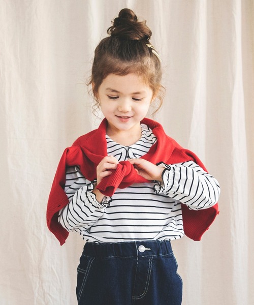 BRANSHES(ブランシェス)の「シンプルカーディガン(ニット/セーター・キッズ・レッド/ネイビー/アイボリー・M/L/S/XL)」の22枚目の写真