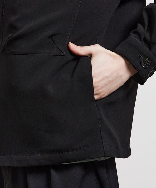 JUNRED(ジュンレッド)の「スタンドカラービッグCPOブルゾン(ブルゾン・メンズ・ブラック/カーキ・S/M/L)」の16枚目の写真