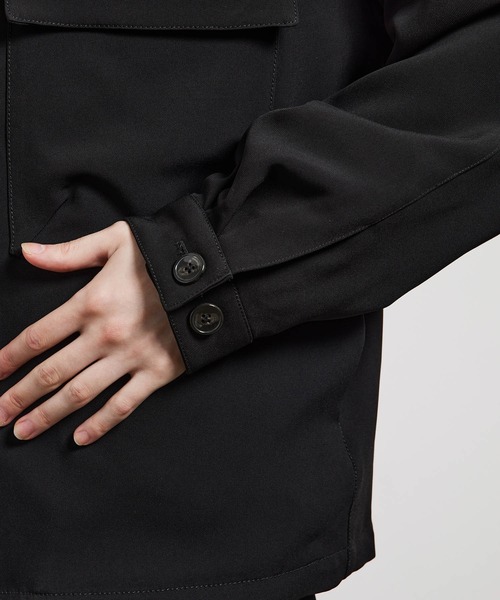 JUNRED(ジュンレッド)の「スタンドカラービッグCPOブルゾン(ブルゾン・メンズ・ブラック/カーキ・S/M/L)」の13枚目の写真