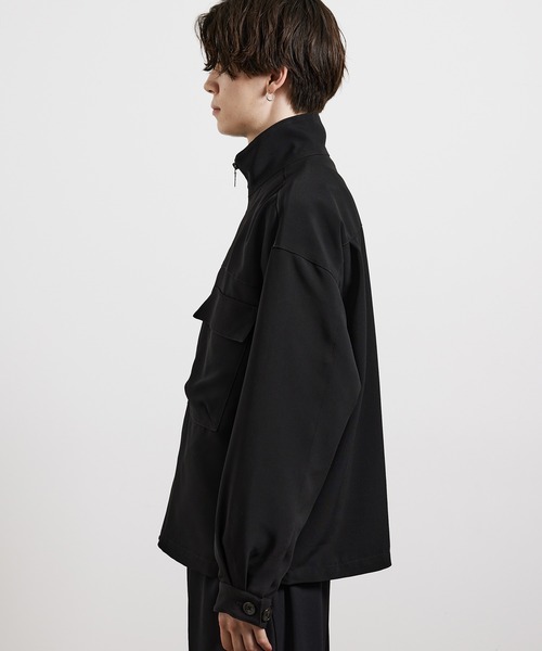 JUNRED(ジュンレッド)の「スタンドカラービッグCPOブルゾン(ブルゾン・メンズ・ブラック/カーキ・S/M/L)」の9枚目の写真