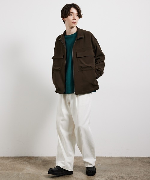 JUNRED(ジュンレッド)の「スタンドカラービッグCPOブルゾン(ブルゾン・メンズ・ブラック/カーキ・S/M/L)」の12枚目の写真