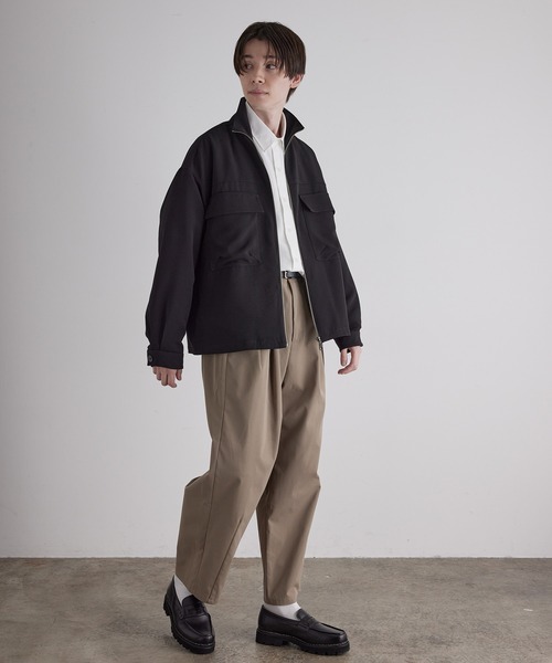 JUNRED(ジュンレッド)の「スタンドカラービッグCPOブルゾン(ブルゾン・メンズ・ブラック/カーキ・S/M/L)」の21枚目の写真