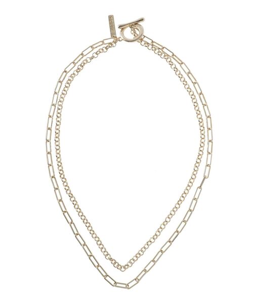 EMODA（エモダ）の「ダブルチェーンネックレス（ネックレス・レディース・シルバー/ゴールド・FREE）」の3枚目の写真