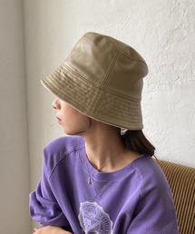 CAPRICIEUX LE'MAGE | エコレザーリバハット(ハット)