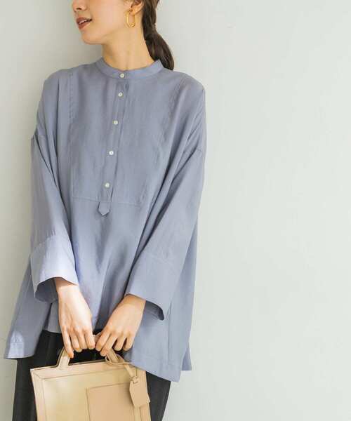 URBAN RESEARCH(アーバンリサーチ)の「フロントデザインドルマンブラウス(Tシャツ/カットソー・レディース・ブラック/ブラウン/ブルー系その他/オフホワイト・FREE)」の12枚目の写真