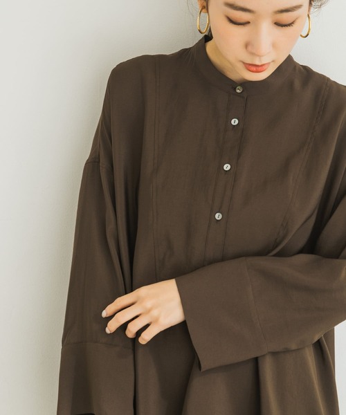 URBAN RESEARCH(アーバンリサーチ)の「フロントデザインドルマンブラウス(Tシャツ/カットソー・レディース・ブラック/ブラウン/ブルー系その他/オフホワイト・FREE)」の8枚目の写真