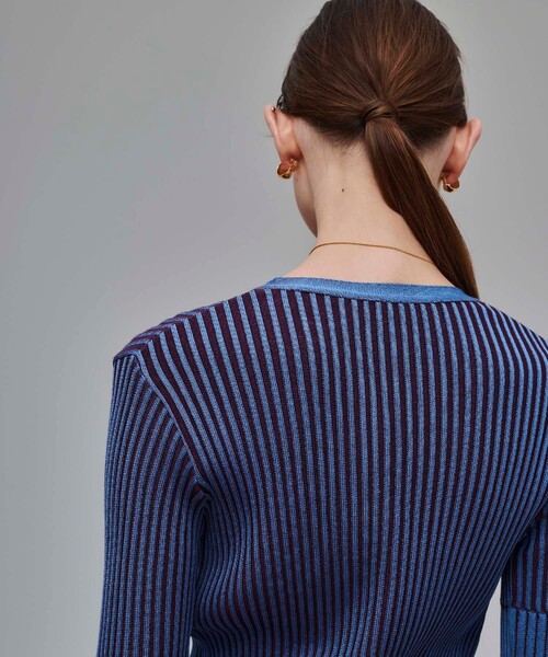 UNITED TOKYO（ユナイテッドトウキョウ）の「クロスリブカーディガン（カーディガン/ボレロ・レディース・ブラック/ブルー/アイボリー・FREE）」の18枚目の写真