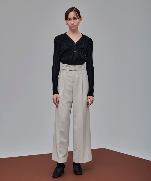 UNITED TOKYO（ユナイテッドトウキョウ）の「クロスリブカーディガン（カーディガン/ボレロ・レディース・ブラック/ブルー/アイボリー・FREE）」の7枚目の写真