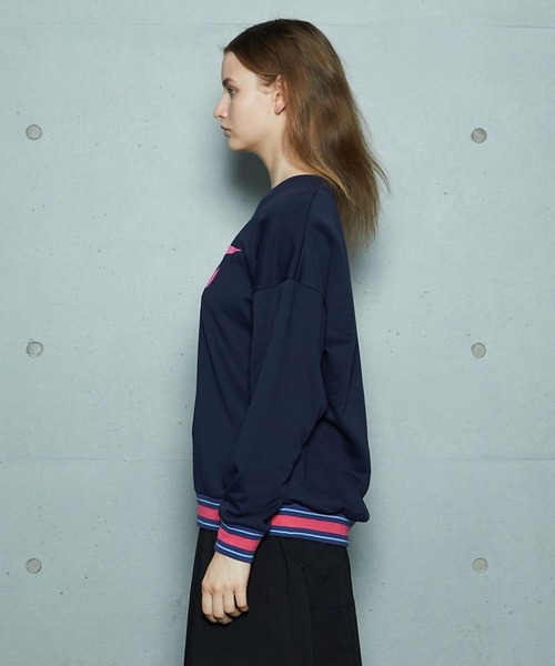 FRAPBOIS（フラボア）の「FRAPBOIS×BRANIFF INTERNATIONAL スウェット（スウェット・レディース・ネイビー/グリーン・1/2）」の9枚目の写真