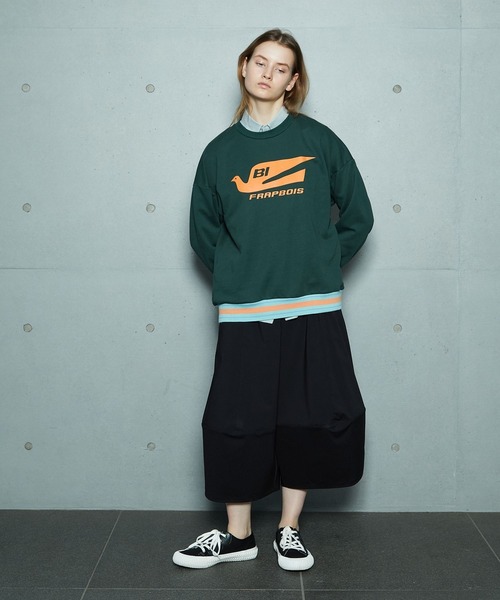 FRAPBOIS（フラボア）の「FRAPBOIS×BRANIFF INTERNATIONAL スウェット（スウェット・レディース・ネイビー/グリーン・1/2）」の11枚目の写真