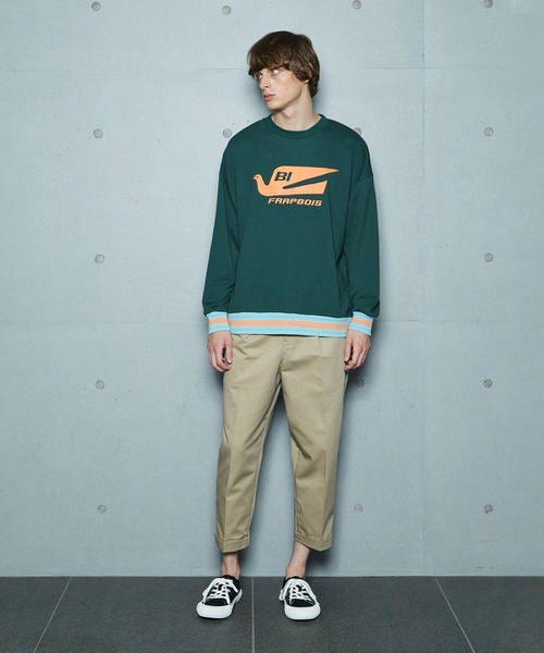 FRAPBOIS（フラボア）の「FRAPBOIS×BRANIFF INTERNATIONAL スウェット（スウェット・レディース・ネイビー/グリーン・1/2）」の5枚目の写真