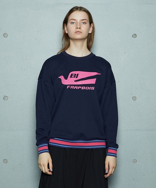 FRAPBOIS（フラボア）の「FRAPBOIS×BRANIFF INTERNATIONAL スウェット（スウェット・レディース・ネイビー/グリーン・1/2）」の4枚目の写真