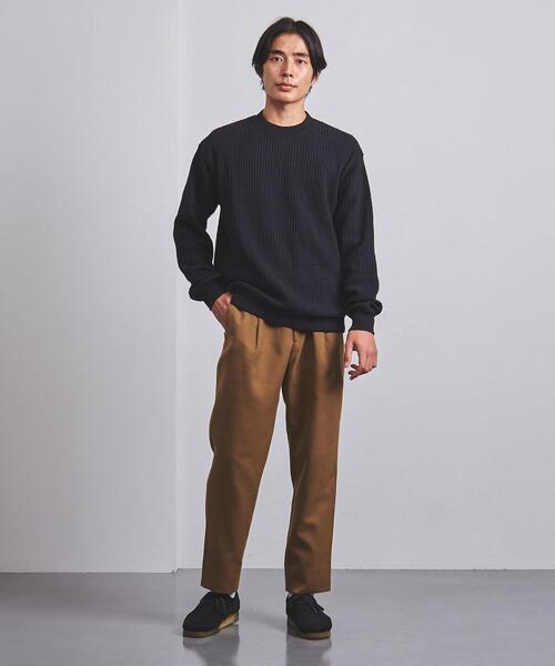 UNITED ARROWS（ユナイテッドアローズ）の「＜UNITED ARROWS＞ ポリエステル ツイード ワイドテーパード 1プリーツ（その他パンツ・メンズ・ベージュ/ネイビー/オレンジ系その他・XL/S/M/L）」の10枚目の写真