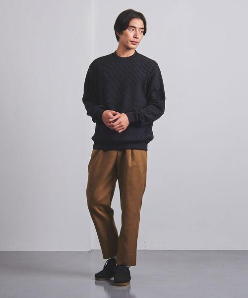 UNITED ARROWS（ユナイテッドアローズ）の「＜UNITED ARROWS＞ ポリエステル ツイード ワイドテーパード 1プリーツ（その他パンツ・メンズ・ベージュ/ネイビー/オレンジ系その他・XL/S/M/L）」の5枚目の写真