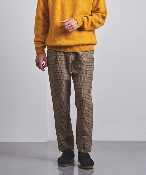 UNITED ARROWS（ユナイテッドアローズ）の「＜UNITED ARROWS＞ ポリエステル ツイード ワイドテーパード 1プリーツ（その他パンツ・メンズ・ベージュ/ネイビー/オレンジ系その他・XL/S/M/L）」の4枚目の写真