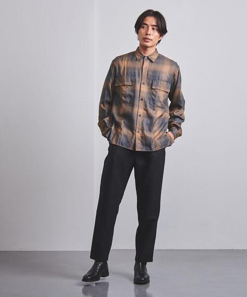 UNITED ARROWS（ユナイテッドアローズ）の「＜UNITED ARROWS＞ ポリエステル ツイード ワイドテーパード 1プリーツ（その他パンツ・メンズ・ベージュ/ネイビー/オレンジ系その他・XL/S/M/L）」の21枚目の写真