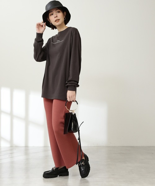 N.(N. Natural Beauty Basic)(エヌエヌナチュラルビューティーベーシック)の「◆ダブルジャガードニットパンツ(その他パンツ・レディース・ブラック系その他/ブルー/レッド・MEDIUM)」の9枚目の写真