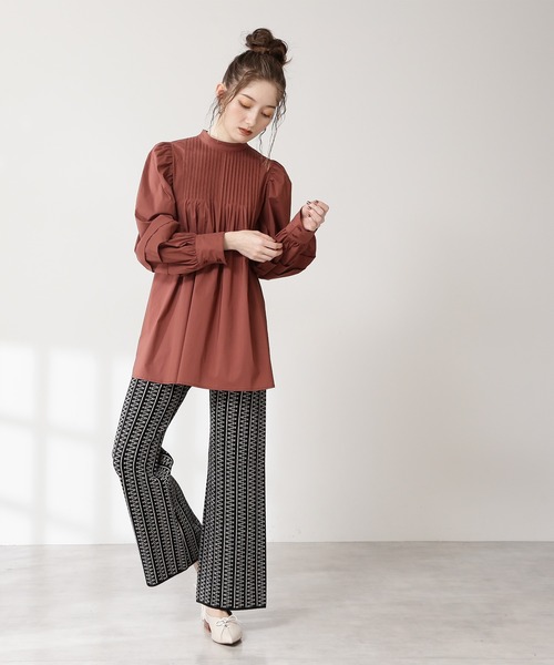 N.(N. Natural Beauty Basic)(エヌエヌナチュラルビューティーベーシック)の「◆ダブルジャガードニットパンツ(その他パンツ・レディース・ブラック系その他/ブルー/レッド・MEDIUM)」の18枚目の写真