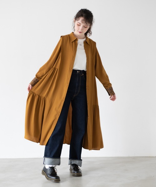 Idem side frill shirt onepiece