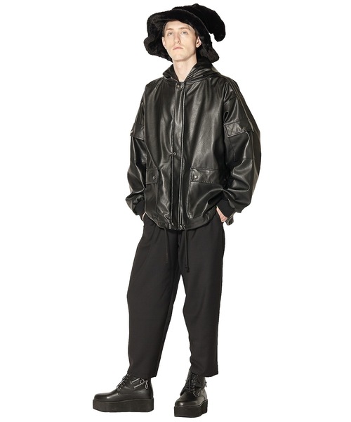 ankoROCK(アンコロック)の「レザービッグポケットバルーンフーディジャケット(ブルゾン・メンズ・A・ONE SIZE)」の12枚目の写真