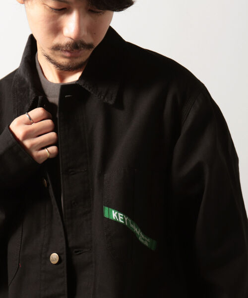 KEY(キイ)の「【KEY/キー】DUCK COVERALL カバーオール(カバーオール・メンズ・ブラウン/ブラック・MEDIUM/LARGE)」の2枚目の写真