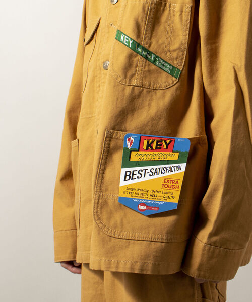 KEY(キイ)の「【KEY/キー】DUCK COVERALL カバーオール(カバーオール・メンズ・ブラウン/ブラック・MEDIUM/LARGE)」の22枚目の写真