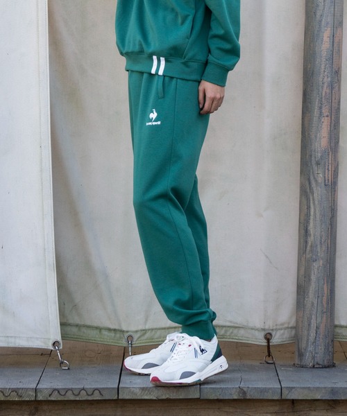 le coq sportif（ルコックスポルティフ）の「スウエットロングパンツ メンズ ウェア ロングパンツ ボトムス スポーツウェア（スウェットパンツ・メンズ・ネイビー/グリーン/ホワイト/ブラック・L/S/XL/XXL/M）」の10枚目の写真