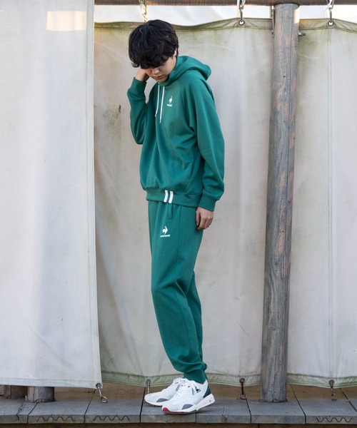 le coq sportif（ルコックスポルティフ）の「スウエットロングパンツ メンズ ウェア ロングパンツ ボトムス スポーツウェア（スウェットパンツ・メンズ・ネイビー/グリーン/ホワイト/ブラック・L/S/XL/XXL/M）」の14枚目の写真