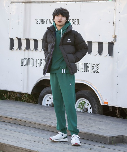 le coq sportif（ルコックスポルティフ）の「スウエットロングパンツ メンズ ウェア ロングパンツ ボトムス スポーツウェア（スウェットパンツ・メンズ・ネイビー/グリーン/ホワイト/ブラック・L/S/XL/XXL/M）」の16枚目の写真