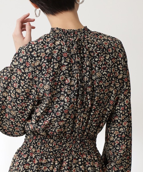 N.(N. Natural Beauty Basic)(エヌエヌナチュラルビューティーベーシック)の「【S Size Line】◆ダークフローラル長袖ワンピース(ワンピース・レディース・ブラック系その他/ブルー系その他/レッド系その他・SMALL/MEDIUM)」の10枚目の写真