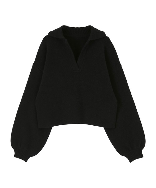 UR'S（ユアーズ）の「もちもちスキッパーニット（ニット/セーター・レディース・アイボリー/モカ/ブラック・M）」の19枚目の写真