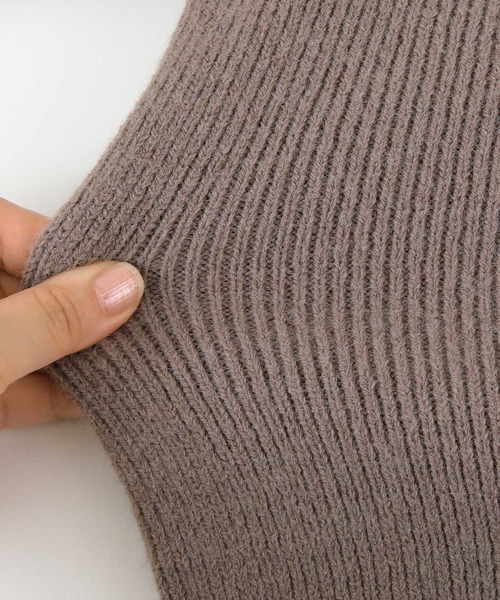 UR'S（ユアーズ）の「もちもちスキッパーニット（ニット/セーター・レディース・アイボリー/モカ/ブラック・M）」の14枚目の写真