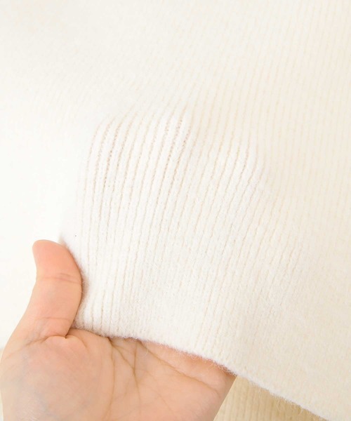 UR'S（ユアーズ）の「もちもちスキッパーニット（ニット/セーター・レディース・アイボリー/モカ/ブラック・M）」の21枚目の写真