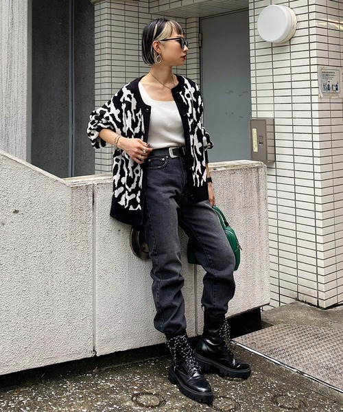 PAGEBOY（ページボーイ）の「アニマルクルーカーデ（ニット/セーター・レディース・ブラック系その他/ブルー系その他/ブラック系その他2/ブルー系その他2・FREE）」の16枚目の写真