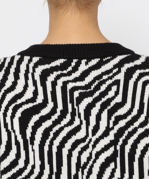 PAGEBOY（ページボーイ）の「アニマルクルーカーデ（ニット/セーター・レディース・ブラック系その他/ブルー系その他/ブラック系その他2/ブルー系その他2・FREE）」の9枚目の写真